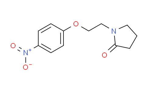 CAS No. 1245649-35-7, 1-(2-(4-Nitrophenoxy)ethyl)pyrrolidin-2-one