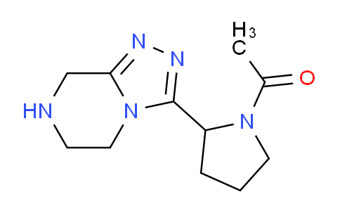 CAS No. 1316217-80-7, 1-(2-(5,6,7,8-Tetrahydro-[1,2,4]triazolo[4,3-a]pyrazin-3-yl)pyrrolidin-1-yl)ethanone