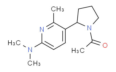 CAS No. 1352487-93-4, 1-(2-(6-(Dimethylamino)-2-methylpyridin-3-yl)pyrrolidin-1-yl)ethanone