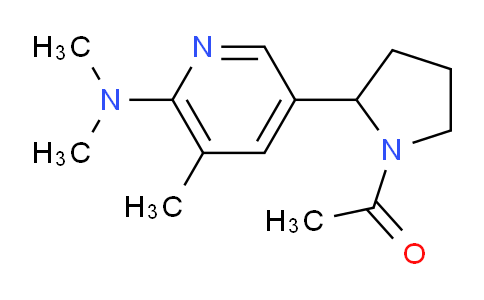 CAS No. 1352537-51-9, 1-(2-(6-(Dimethylamino)-5-methylpyridin-3-yl)pyrrolidin-1-yl)ethanone