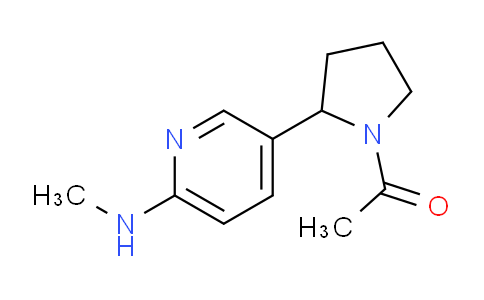 CAS No. 1352494-78-0, 1-(2-(6-(Methylamino)pyridin-3-yl)pyrrolidin-1-yl)ethanone