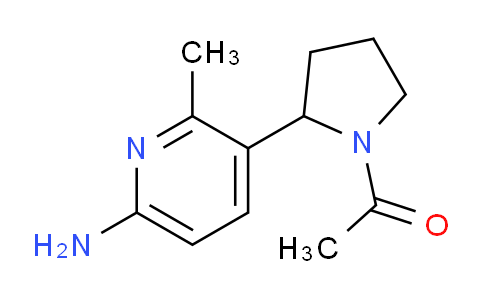 CAS No. 1352538-95-4, 1-(2-(6-Amino-2-methylpyridin-3-yl)pyrrolidin-1-yl)ethanone