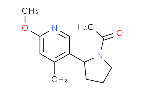 CAS No. 1352503-60-6, 1-(2-(6-Methoxy-4-methylpyridin-3-yl)pyrrolidin-1-yl)ethanone