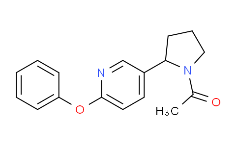 CAS No. 1352493-66-3, 1-(2-(6-Phenoxypyridin-3-yl)pyrrolidin-1-yl)ethanone