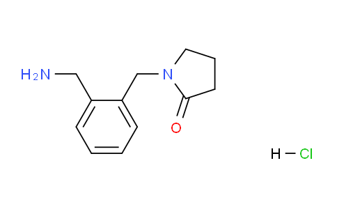 CAS No. 1172953-70-6, 1-(2-(Aminomethyl)benzyl)pyrrolidin-2-one hydrochloride
