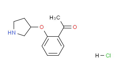 CAS No. 1219979-83-5, 1-(2-(Pyrrolidin-3-yloxy)phenyl)ethanone hydrochloride