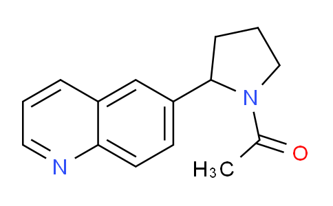 CAS No. 1355230-93-1, 1-(2-(Quinolin-6-yl)pyrrolidin-1-yl)ethanone