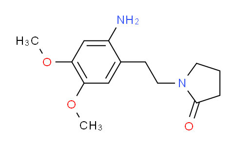 CAS No. 1087448-67-6, 1-(2-Amino-4,5-dimethoxyphenethyl)pyrrolidin-2-one