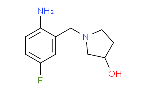 CAS No. 1219957-26-2, 1-(2-Amino-5-fluorobenzyl)pyrrolidin-3-ol