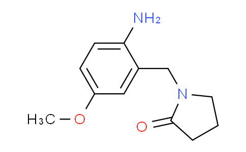 CAS No. 1071351-22-8, 1-(2-Amino-5-methoxybenzyl)pyrrolidin-2-one
