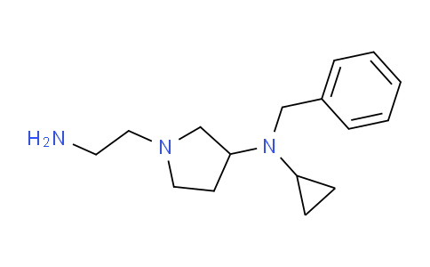 CAS No. 1353972-54-9, 1-(2-Aminoethyl)-N-benzyl-N-cyclopropylpyrrolidin-3-amine