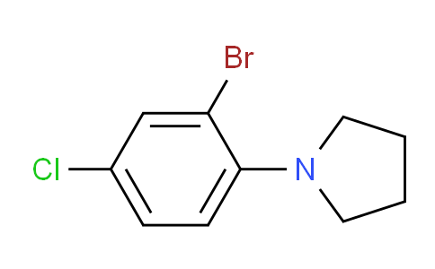 CAS No. 1352630-63-7, 1-(2-Bromo-4-chlorophenyl)pyrrolidine