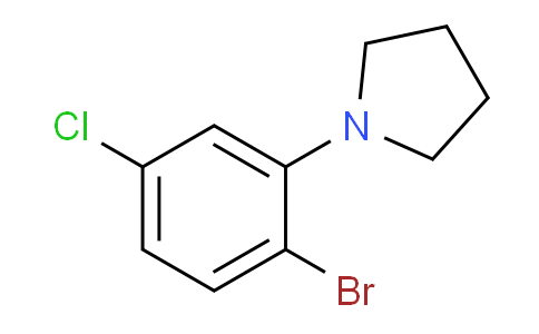 CAS No. 1257664-93-9, 1-(2-Bromo-5-chlorophenyl)pyrrolidine