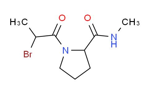 CAS No. 1695091-83-8, 1-(2-Bromopropanoyl)-N-methylpyrrolidine-2-carboxamide
