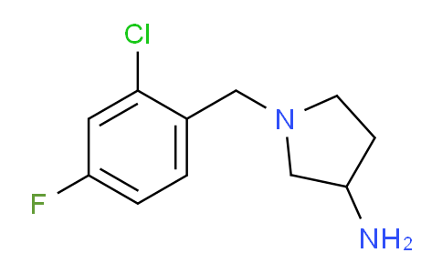 CAS No. 1247243-31-7, 1-(2-Chloro-4-fluorobenzyl)pyrrolidin-3-amine