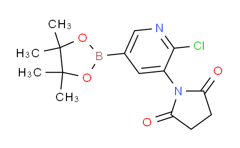 CAS No. 2096998-66-0, 1-(2-Chloro-5-(4,4,5,5-tetramethyl-1,3,2-dioxaborolan-2-yl)pyridin-3-yl)pyrrolidine-2,5-dione