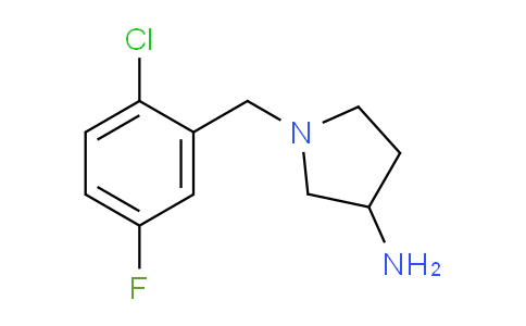 CAS No. 1603322-23-1, 1-(2-Chloro-5-fluorobenzyl)pyrrolidin-3-amine