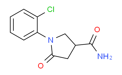 CAS No. 910443-29-7, 1-(2-Chlorophenyl)-5-oxopyrrolidine-3-carboxamide