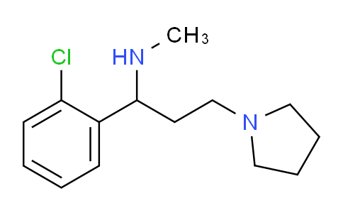 CAS No. 672309-98-7, 1-(2-Chlorophenyl)-N-methyl-3-(pyrrolidin-1-yl)propan-1-amine