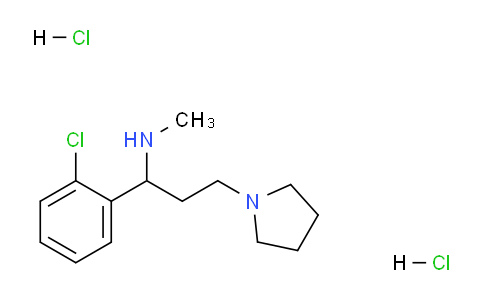 CAS No. 1956335-24-2, 1-(2-Chlorophenyl)-N-methyl-3-(pyrrolidin-1-yl)propan-1-amine dihydrochloride