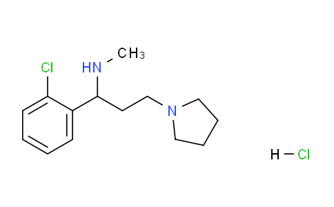 CAS No. 1159825-62-3, 1-(2-Chlorophenyl)-N-methyl-3-(pyrrolidin-1-yl)propan-1-amine hydrochloride