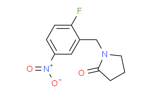 CAS No. 1956379-96-6, 1-(2-Fluoro-5-nitrobenzyl)pyrrolidin-2-one