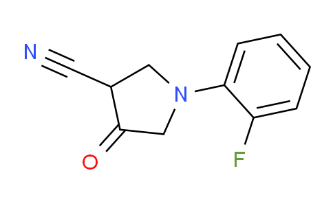CAS No. 1312133-27-9, 1-(2-Fluorophenyl)-4-oxopyrrolidine-3-carbonitrile