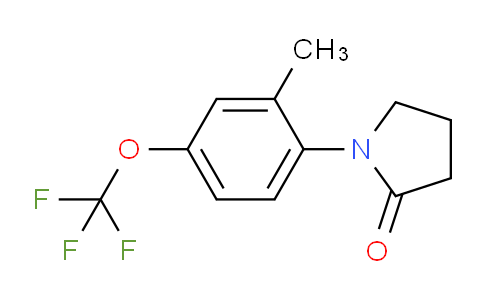 CAS No. 1437432-48-8, 1-(2-Methyl-4-(trifluoromethoxy)phenyl)pyrrolidin-2-one