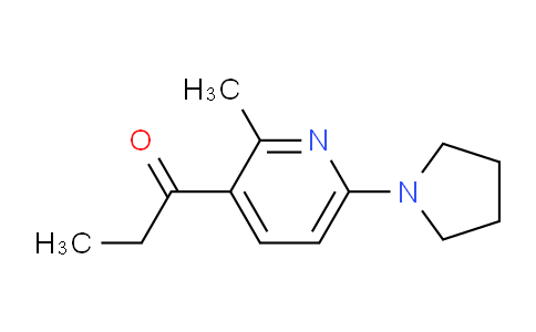 CAS No. 1355224-84-8, 1-(2-Methyl-6-(pyrrolidin-1-yl)pyridin-3-yl)propan-1-one