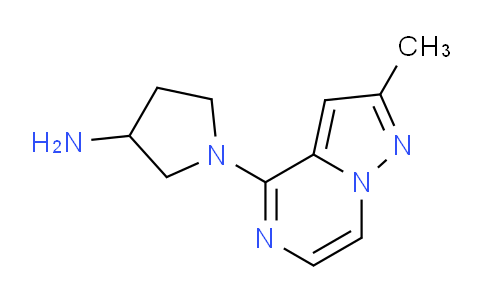 CAS No. 1565916-88-2, 1-(2-Methylpyrazolo[1,5-a]pyrazin-4-yl)pyrrolidin-3-amine