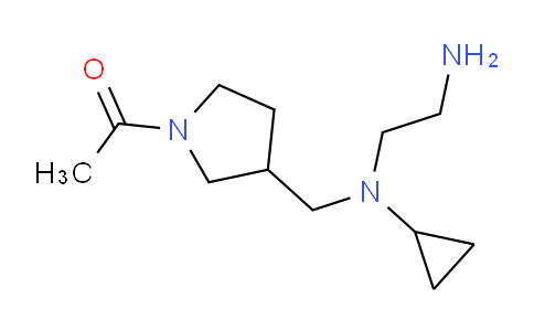 CAS No. 1353974-66-9, 1-(3-(((2-Aminoethyl)(cyclopropyl)amino)methyl)pyrrolidin-1-yl)ethanone