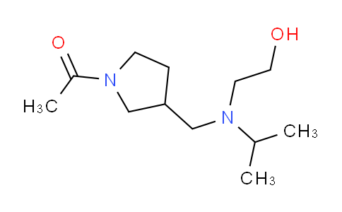 CAS No. 1353961-05-3, 1-(3-(((2-Hydroxyethyl)(isopropyl)amino)methyl)pyrrolidin-1-yl)ethanone