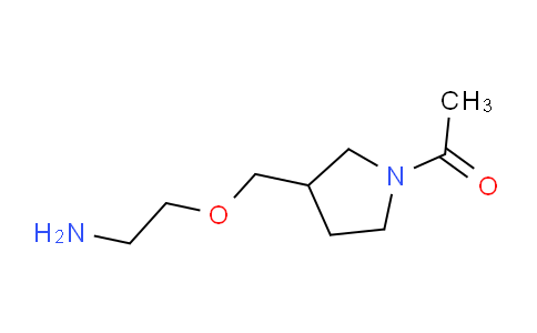 CAS No. 1353981-00-6, 1-(3-((2-Aminoethoxy)methyl)pyrrolidin-1-yl)ethanone