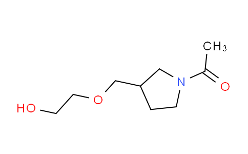 CAS No. 1353980-70-7, 1-(3-((2-Hydroxyethoxy)methyl)pyrrolidin-1-yl)ethanone