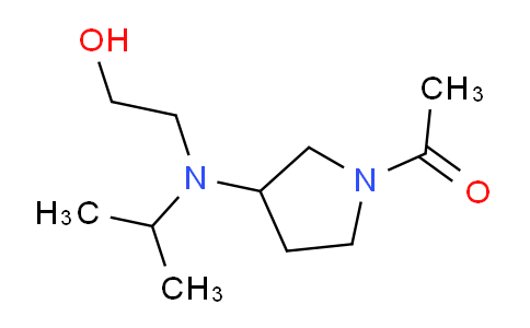 CAS No. 1353987-78-6, 1-(3-((2-Hydroxyethyl)(isopropyl)amino)pyrrolidin-1-yl)ethanone
