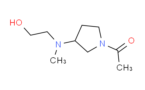 CAS No. 1353974-52-3, 1-(3-((2-Hydroxyethyl)(methyl)amino)pyrrolidin-1-yl)ethanone