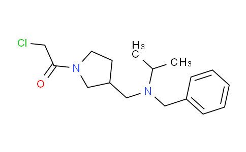 CAS No. 1353963-67-3, 1-(3-((Benzyl(isopropyl)amino)methyl)pyrrolidin-1-yl)-2-chloroethanone