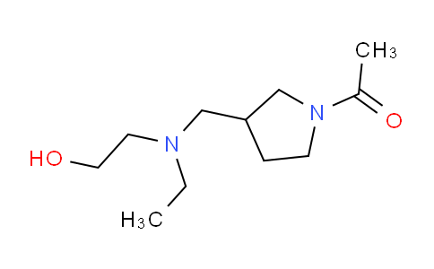 CAS No. 1353974-50-1, 1-(3-((Ethyl(2-hydroxyethyl)amino)methyl)pyrrolidin-1-yl)ethanone