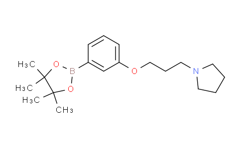 CAS No. 1229442-51-6, 1-(3-(3-(4,4,5,5-tetramethyl-1,3,2-dioxaborolan-2-yl)phenoxy)propyl)pyrrolidine