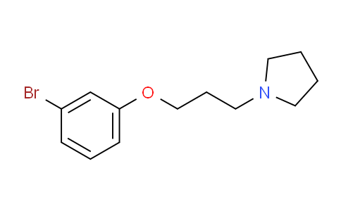 CAS No. 690650-23-8, 1-(3-(3-bromophenoxy)propyl)pyrrolidine