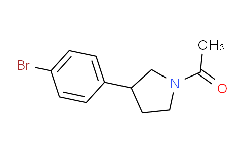 CAS No. 1467060-22-5, 1-(3-(4-Bromophenyl)pyrrolidin-1-yl)ethanone