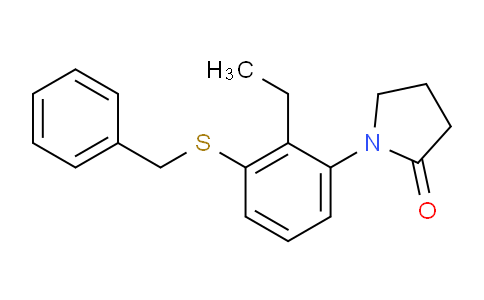 CAS No. 1509935-64-1, 1-(3-(Benzylthio)-2-ethylphenyl)pyrrolidin-2-one