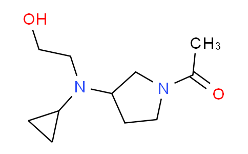 CAS No. 1353964-07-4, 1-(3-(Cyclopropyl(2-hydroxyethyl)amino)pyrrolidin-1-yl)ethanone