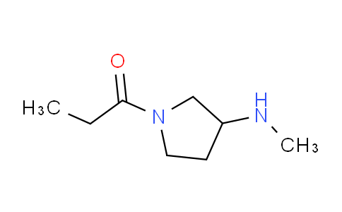 CAS No. 172478-04-5, 1-(3-(Methylamino)pyrrolidin-1-yl)propan-1-one