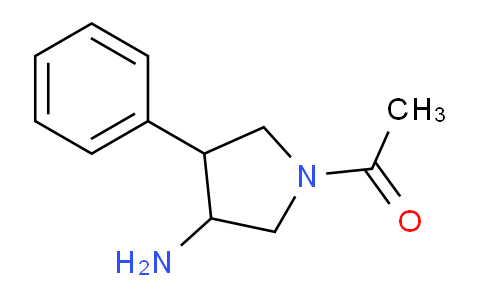 CAS No. 1211400-98-4, 1-(3-Amino-4-phenylpyrrolidin-1-yl)ethanone