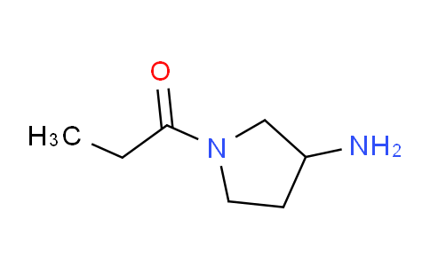 CAS No. 833483-46-8, 1-(3-Aminopyrrolidin-1-yl)propan-1-one