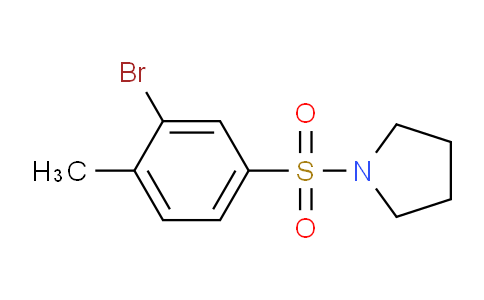 CAS No. 850429-75-3, 1-(3-Bromo-4-methylphenylsulfonyl)pyrrolidine