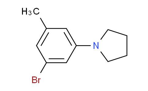 CAS No. 1199773-07-3, 1-(3-Bromo-5-methylphenyl)pyrrolidine