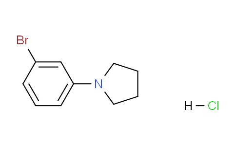 CAS No. 1187385-56-3, 1-(3-Bromophenyl)pyrrolidine hydrochloride
