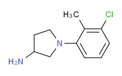 CAS No. 1178429-09-8, 1-(3-Chloro-2-methylphenyl)pyrrolidin-3-amine